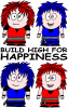 Build High For Happiness t-shirt design